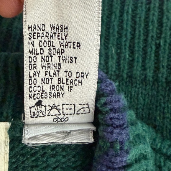 Vintage Hand-Embroidered Dog Sweater Vest Button Front Knit Cottagecore Grandpa - Picture 14 of 15